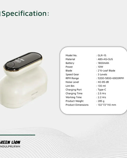 Green Lion Dual Pro Digital Fabric Remover