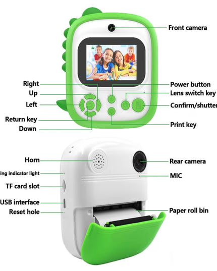 XO Instant Printing Children Camera