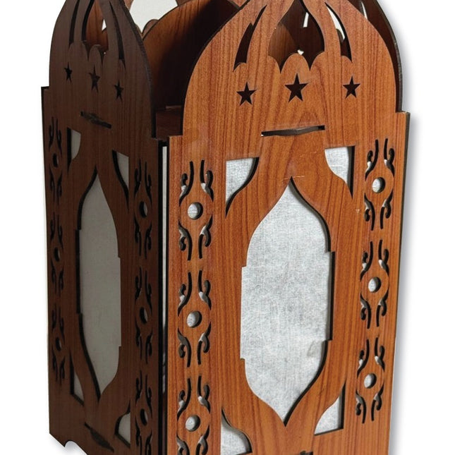 Ramadan Lantern With Moroccan Cutout Design