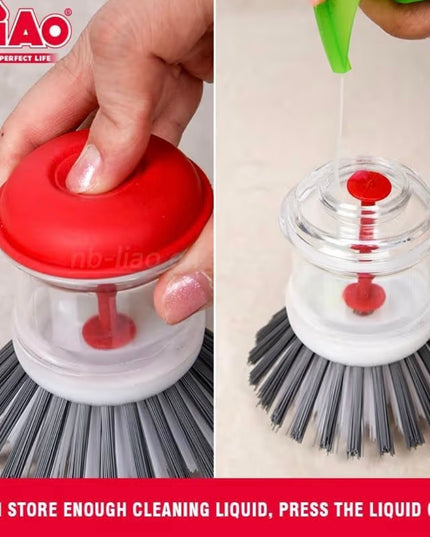 Liao Dish Brush With Soap Dispenser