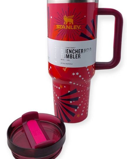 Stanley Quencher H2.0 Tumbler – Red Fireworks Edition (40oz)