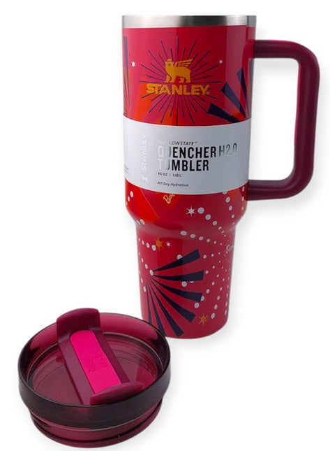 Stanley Quencher H2.0 Tumbler – Red Fireworks Edition (40oz)
