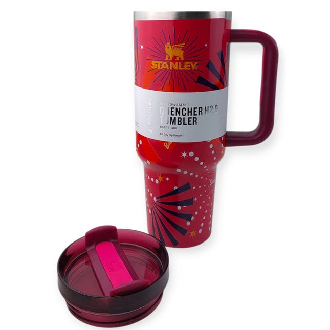 Stanley Quencher H2.0 Tumbler – Red Fireworks Edition (40oz)