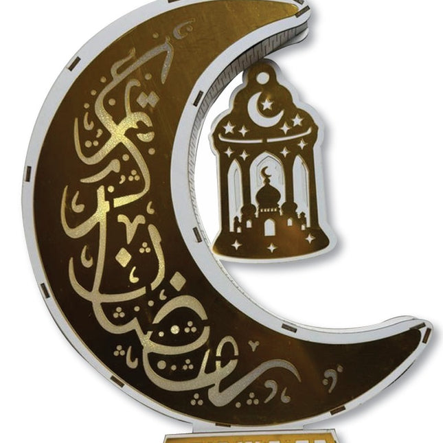 Ramadan Crescent With LED Light