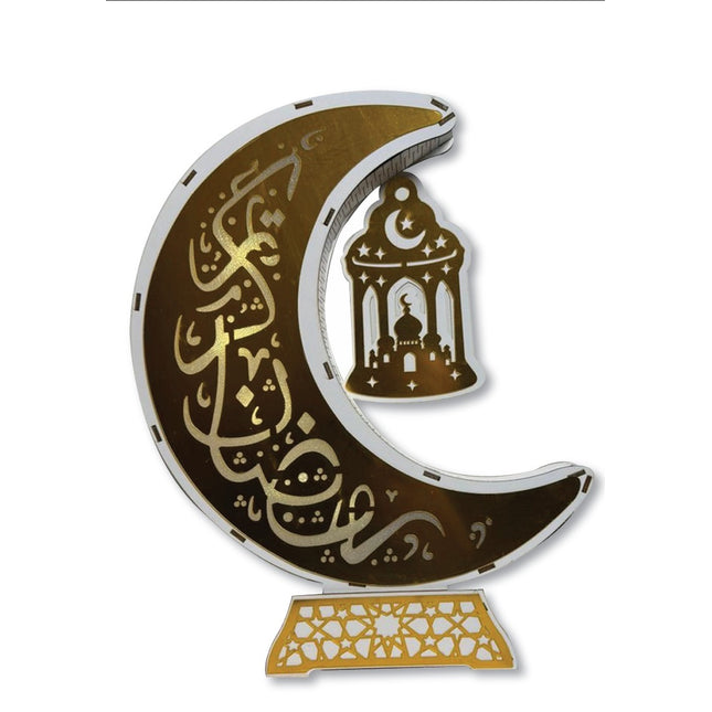 Ramadan Crescent With LED Light
