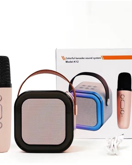 Bluetooth Karaoke Speaker With Led Lights