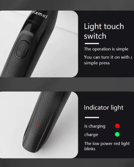 Kemei 3-in-1 Waterproof Body Trimmer