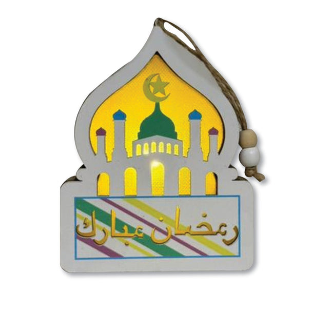 Ramadan Kareem Hanging Mosque LED Light Decor