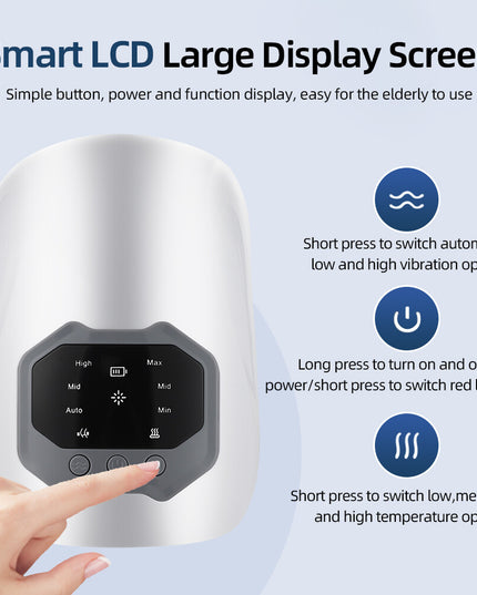 Knee Massager with Heat Infrared Red Light Therapy