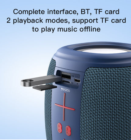 Yesido Mini Portable Speaker with RGB Lights