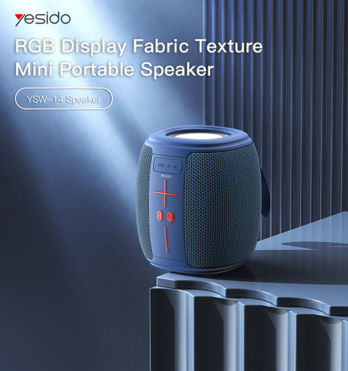 Yesido Mini Portable Speaker with RGB Lights