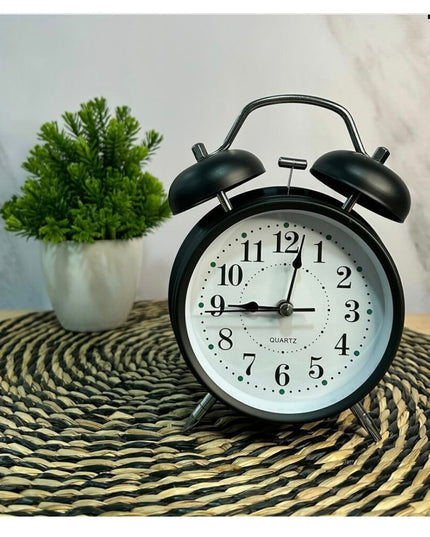 Twin Bell Alarm Clock – Matte Black