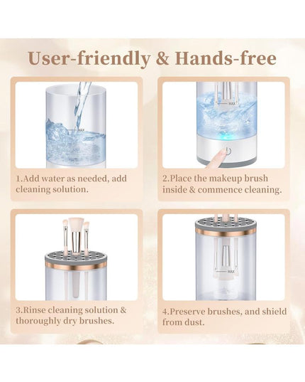 Automatic Makeup Brush Cleaner