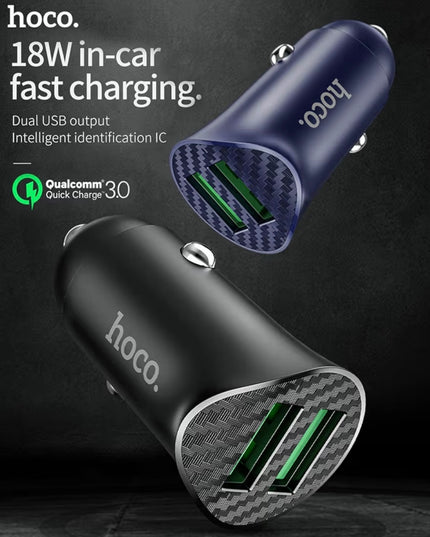 Dual Port Quick Car charger 18W