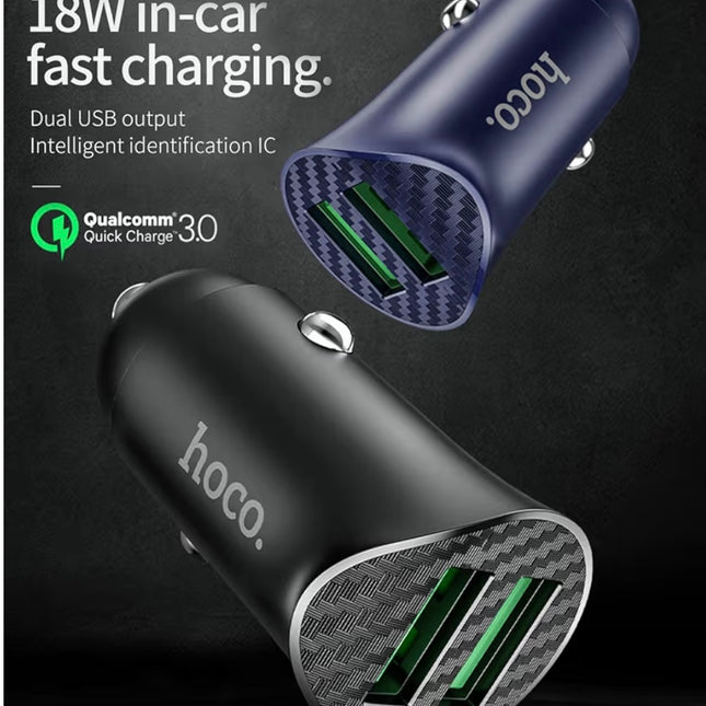 Dual Port Quick Car charger 18W
