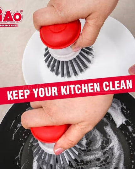 Liao Dish Brush With Soap Dispenser