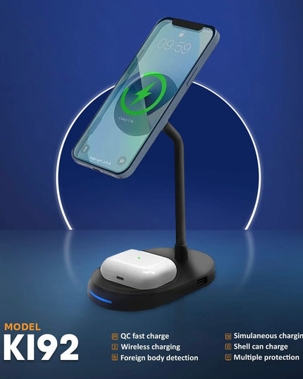 Yookie 3in1 magnetic wireless charging station 15W