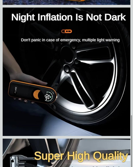 Smart Air Pump Accurate Pressure Measurement & LED Light