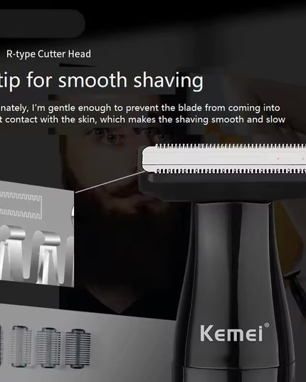Kemei 3-in-1 Waterproof Body Trimmer