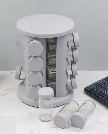 Rotating Seasoning/Spices Organizer 16 Jars