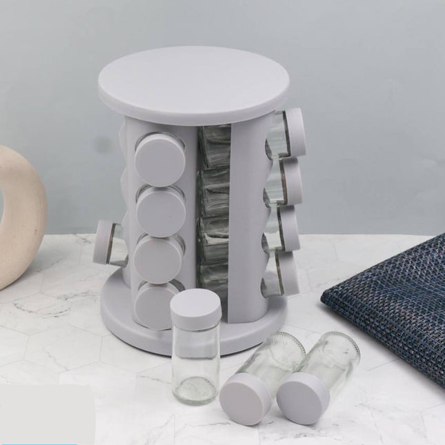Rotating Seasoning/Spices Organizer 16 Jars