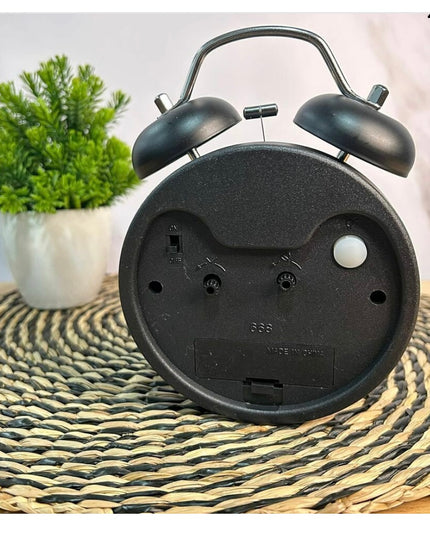 Twin Bell Alarm Clock – Matte Black