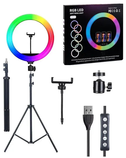 RGB Ring Light With Tripod 14inches