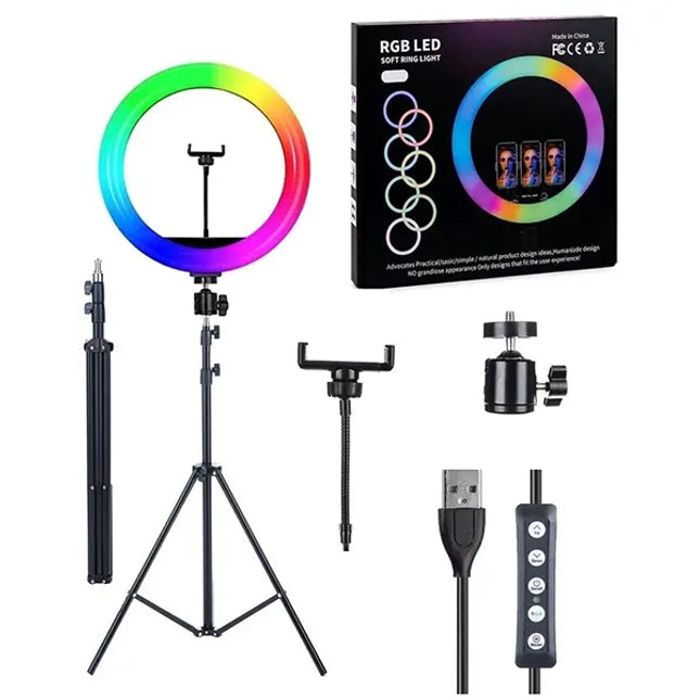 RGB Ring Light With Tripod 14inches