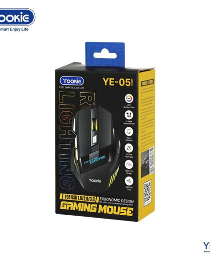 Yookie Gaming Mouse 4 Level Adjustable DPI, Max. 2400 DPI
