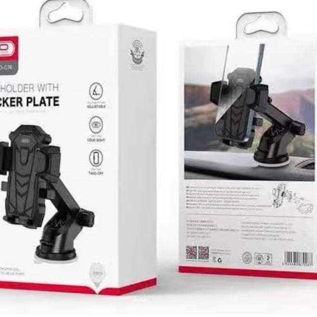 XO Car Phone Holder With Sucker Plate