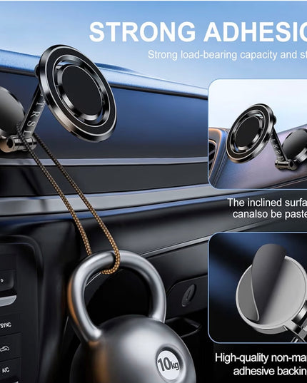 Magnetic Car Phone Holder, Compact, 360° Adjustable