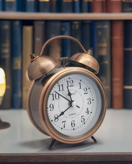 Twin Bell Alarm Clock – Vintage Bronze