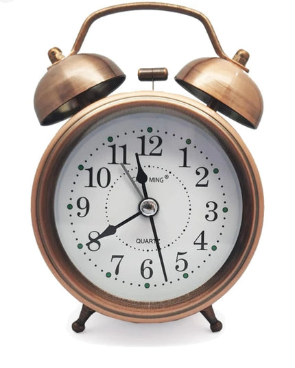 Twin Bell Alarm Clock – Vintage Bronze