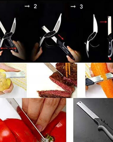 Food Chopper — 2in1 Cutting Board & Knife