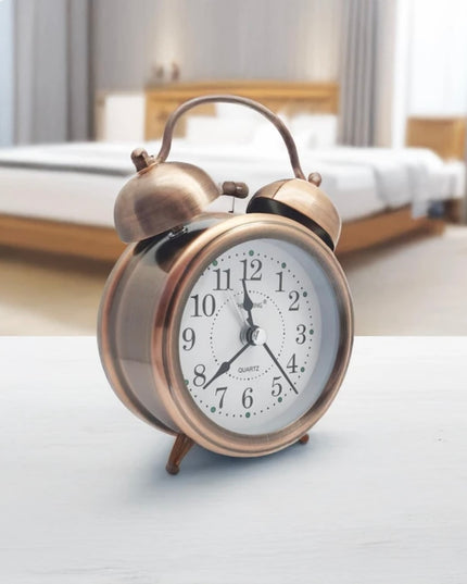 Twin Bell Alarm Clock – Vintage Bronze