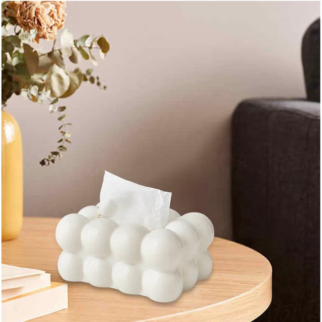 Tissue Box – Bubble White Cloud Style