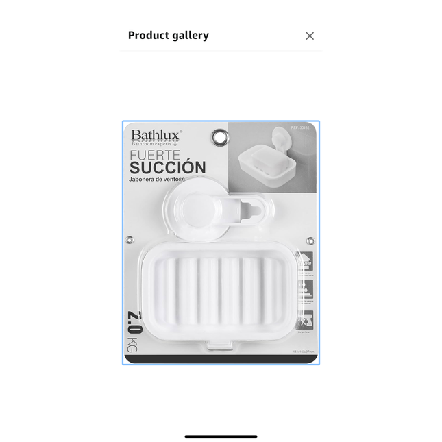 Bathlux Suction Cup Soap Dish