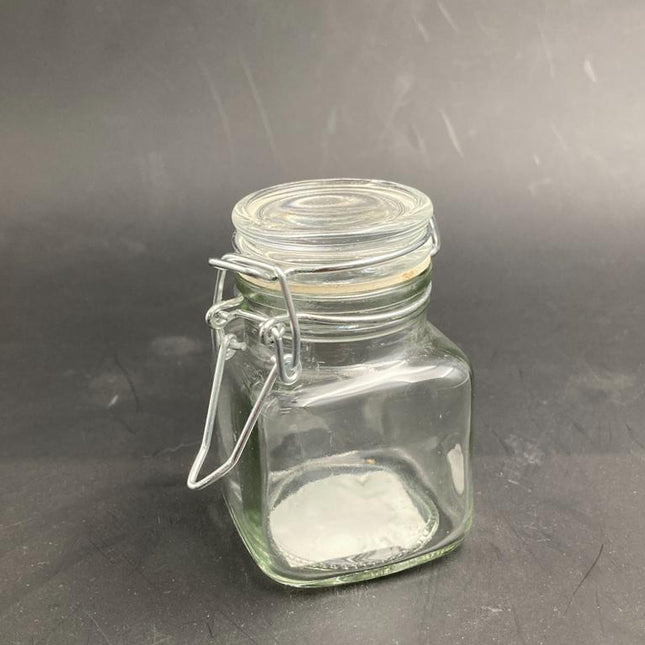 Glass Mini Jar Squared
With a locking lid