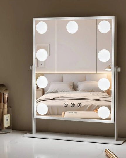 Green Lion Glam Shine Makeup Mirror 9 LED Lights