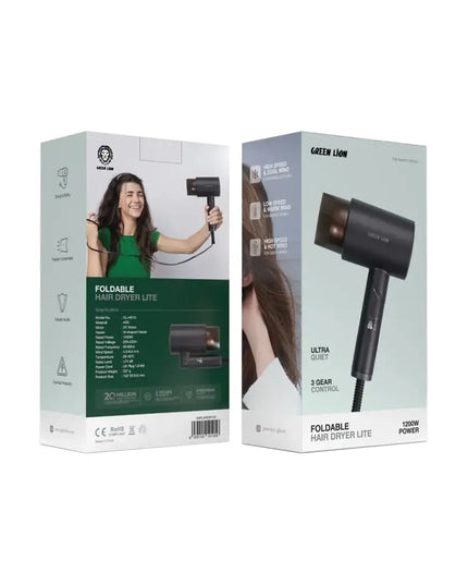 Green Lion Foldable Hair Dryer 1200W