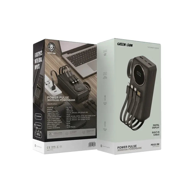 Green Lion Power Pulse Power Bank 30000mAh