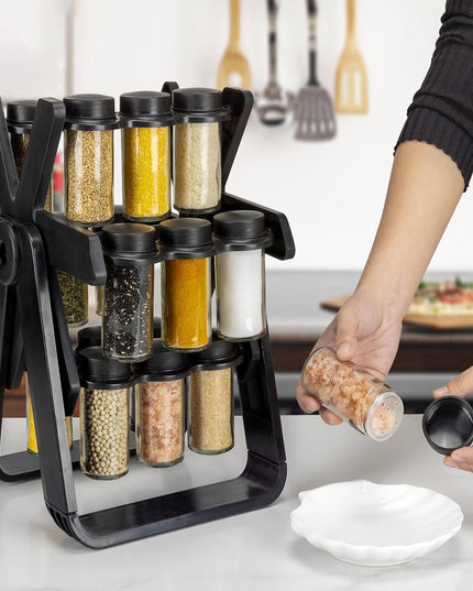 Rotating Spice Rack Set (18pcs)