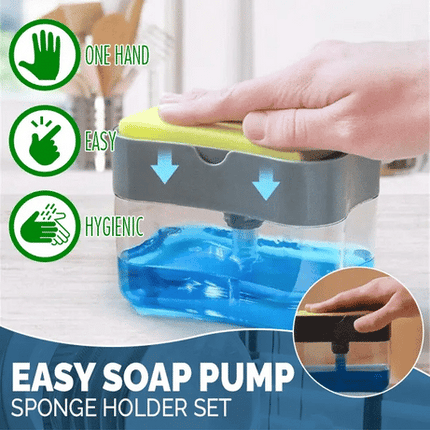 Soap Pump Dispenser And Sponge Organizer