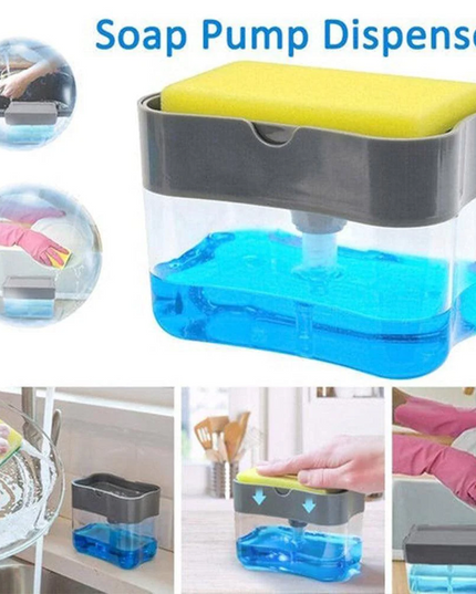Soap Pump Dispenser And Sponge Organizer
