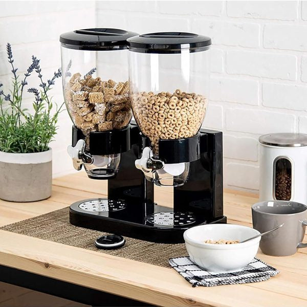 Double Cereal & Dry Food Dispenser