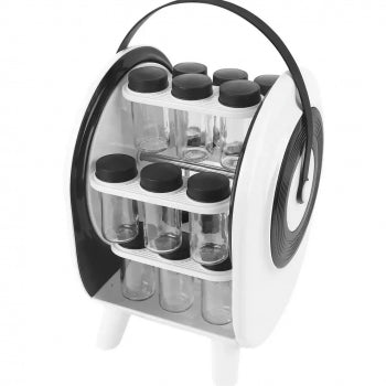 Rotating Modern Spice Rack 18 jars