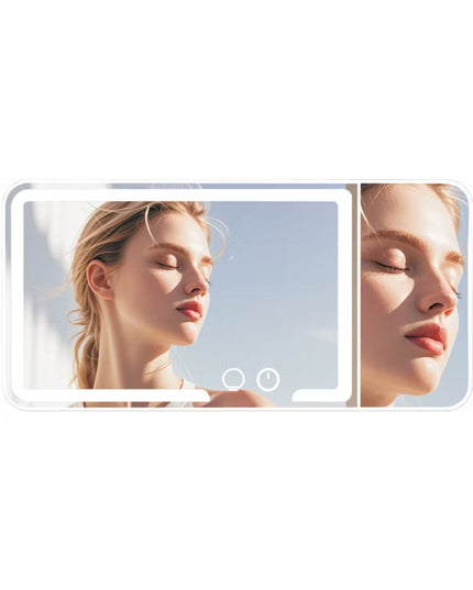 Porodo Lifestyle Shinevibe LED Car Makeup Mirror with Adjustable Brightness