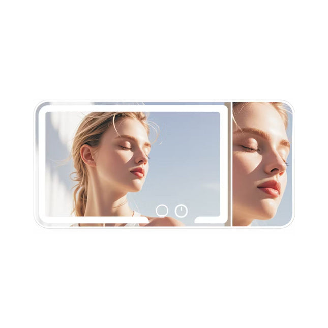 Porodo Lifestyle Shinevibe LED Car Makeup Mirror with Adjustable Brightness