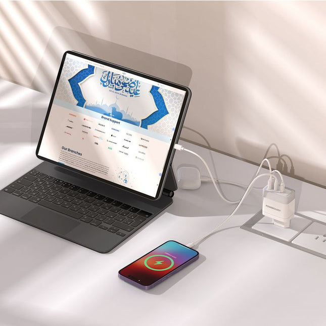Powerology Lunex Series Fast Charging Adapter 65W