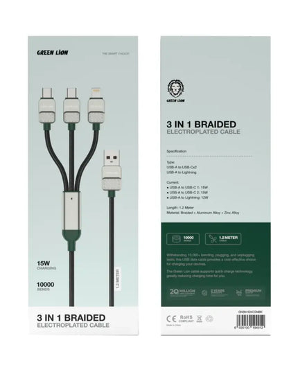 Green Lion 3-in-1 Cable
